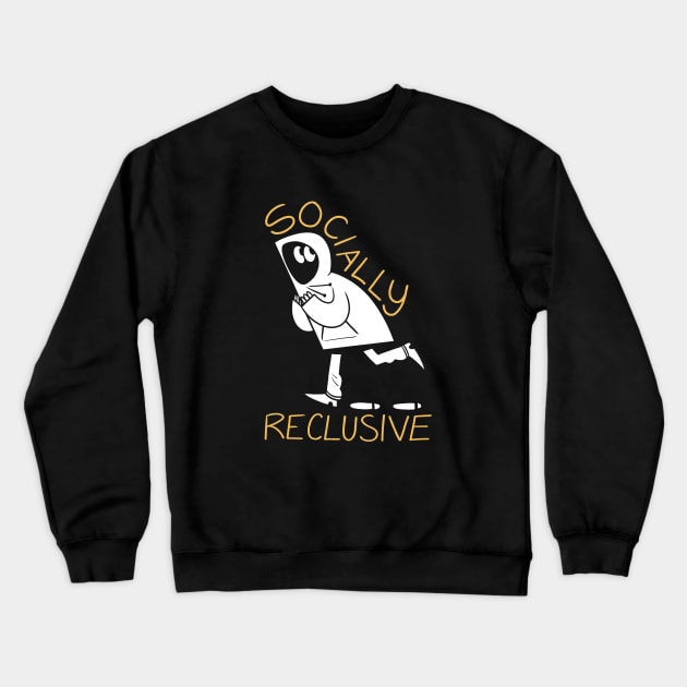 Socially Reclusive Crewneck Sweatshirt by ReedIllustration